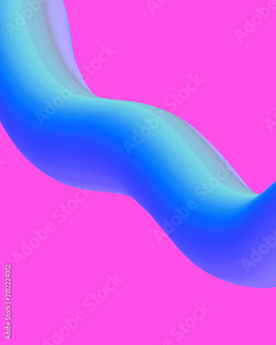 abstract blue neon with purple and pink gradation wavy lines background with smooth fluid gradient shapes. for wallpaper and background