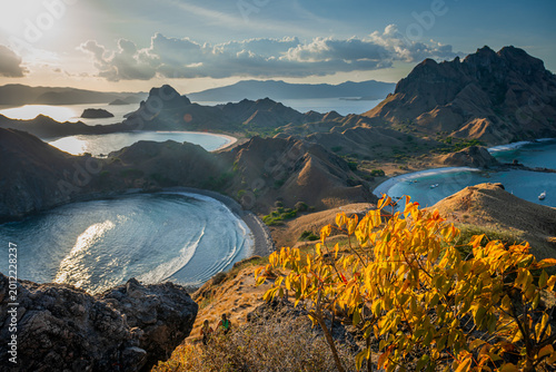 Bild auf Leinwand Beautiful of Padar Island in Komodo National Park, Labuan Bajo, Indonesia