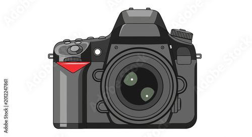 Tableau sur toile Digital SLR Camera Illustration - Professional Photography Equipment