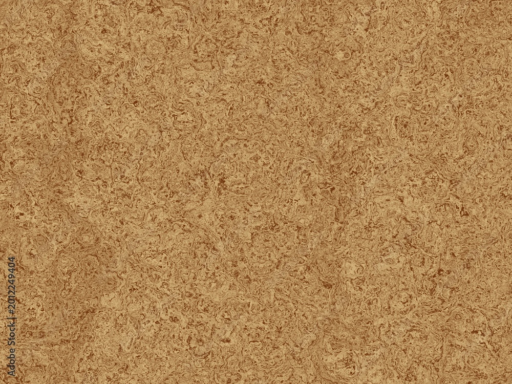Fototapeta premium Warm, natural cork texture fills the frame. Soft, uneven surface shows organic grain patterns. Ideal for backgrounds, design elements, or rustic themes. Perfect for crafts, interiors