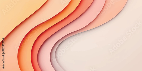 Abstract colorful background vector illustration featuring bright 3d waves and a rainbow swirl pattern with a light curve texture for a modern art wallpaper backdrop