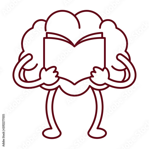 Konstfotografi Smart brain reading book learning concept