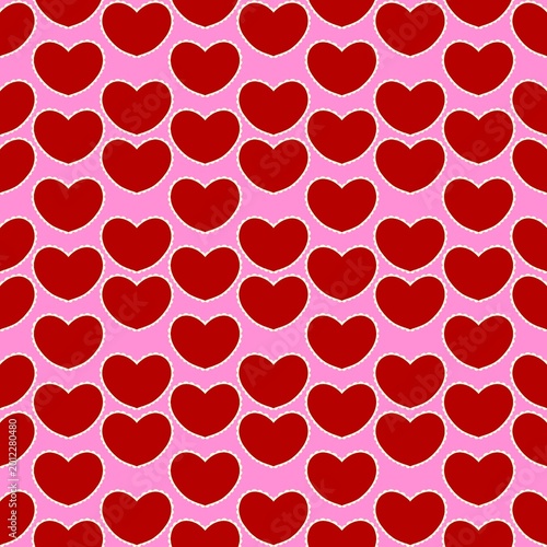 red hearts background