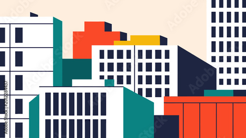 Canvastavla A clean and modern minimalist geometric composition creating a professional mood suitable for corporate backgrounds and web design