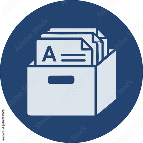 An icon shows a blue folder containing white files with a letter.