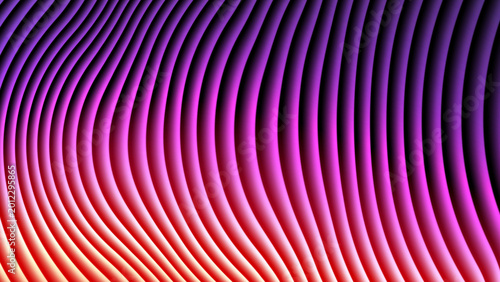 Gradient purple and pink wavy lines vector illustration