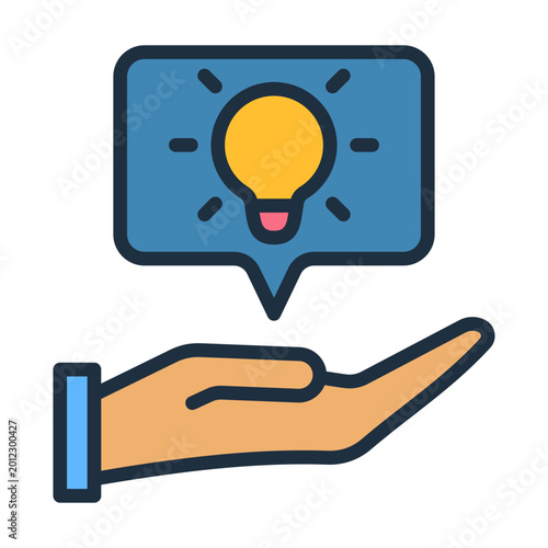 Photos Constructive Criticism Icon - Lineal Color