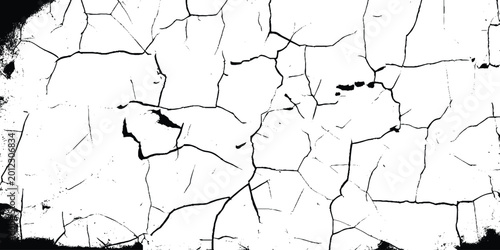 Detailed Transparent Vector Overlay of Cracks and Distressed Lines – Grunge Texture Inspired by Dried Earth Surfaces for Design 