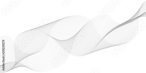 abstract line art wavy background. eps10