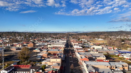 Φωτογραφία Aerial View of Glen Innes Main Street and Town Center