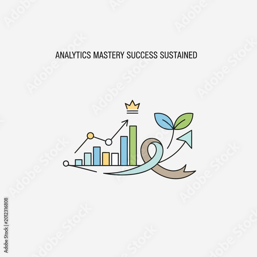 Analytics Mastery Sustained Success Growth Chart.