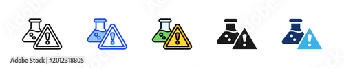 Photos Hazard Sign Icon Collection With Multiple Styles
