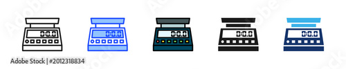 Canvastavla Balance Scale Icon Collection With Multiple Styles