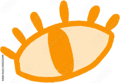 vector illustration of an orange fruit