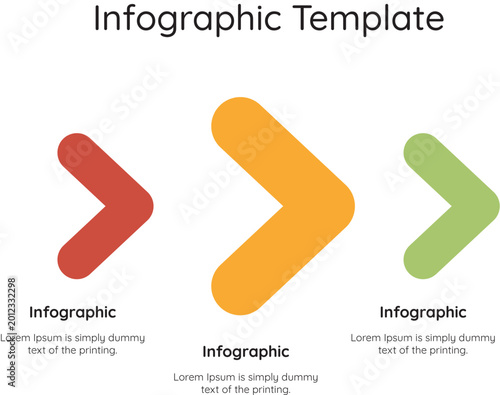 three arrow infographic template