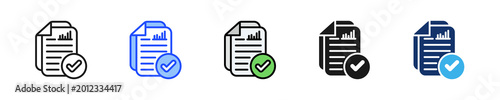 Photography Audit Report Icon Collection With Multiple Styles
