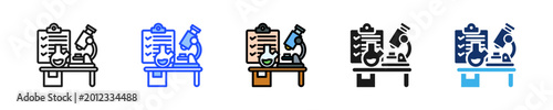 Qa Lab Icon Collection With Multiple Styles