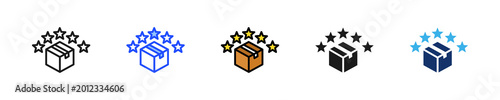 Obraz na płótnie Product Rating Icon Collection With Multiple Styles