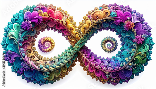 Fractal Heart Infinity Baskets