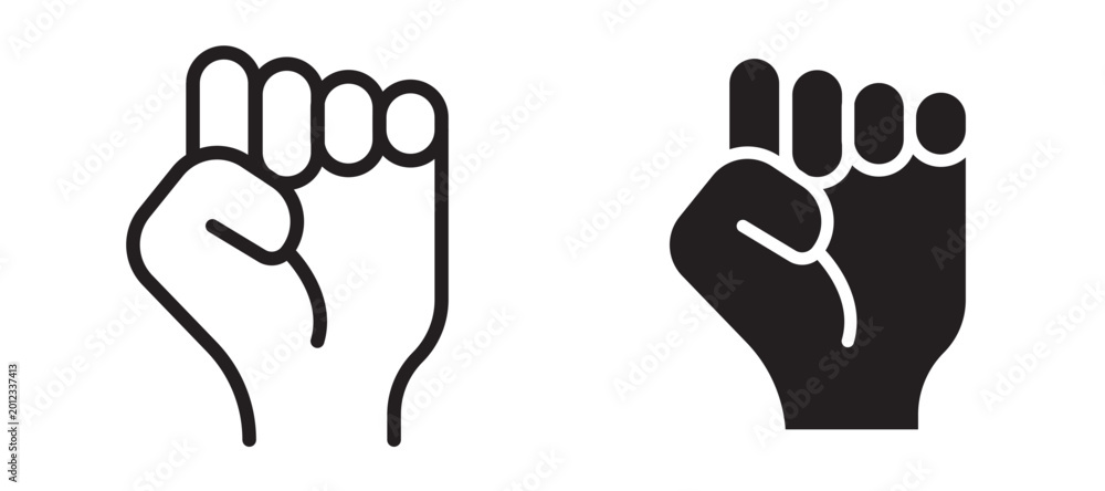 Obraz premium Empowerment icon In Flat and stroke Style Vector For App, UI, Websites. Black Vector Illustration.