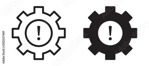 Foto Failure icon In Flat and stroke Style Vector For App, UI, Websites