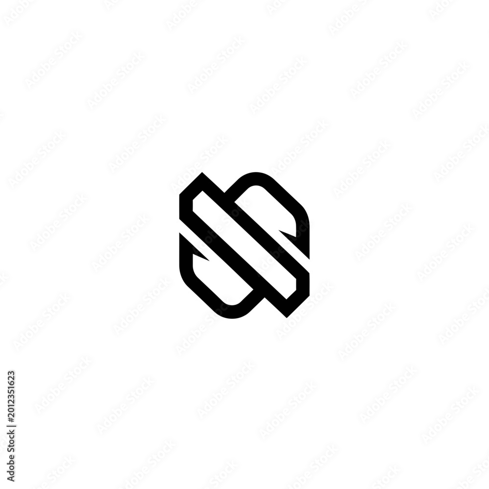 Obraz premium Modern Abstract Hexagon Logo Design