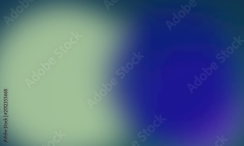Tableau sur toile Dark blue and light green abstract gradient background, with soft blurring effec