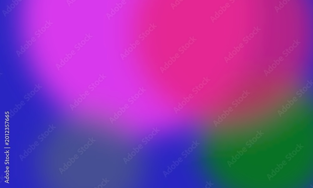 Obraz premium Abstract blurred background, with vibrant magenta, blue, and dark, green colors