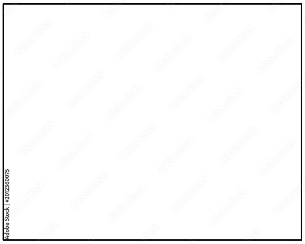 Obraz premium White Background with Black Frame for Design