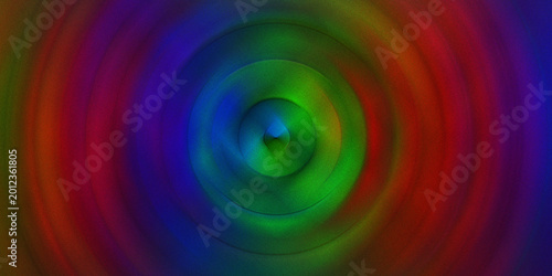 Εκτύπωση καμβά Vibrant abstract circular gradient background with concentric rings and a central focal point, dynamic visual