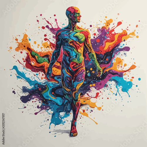 Abstract Human Body Design Very Cool