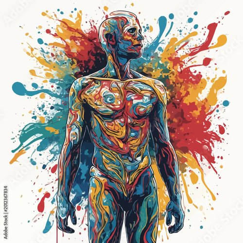 Abstract Human Body Design Very Cool