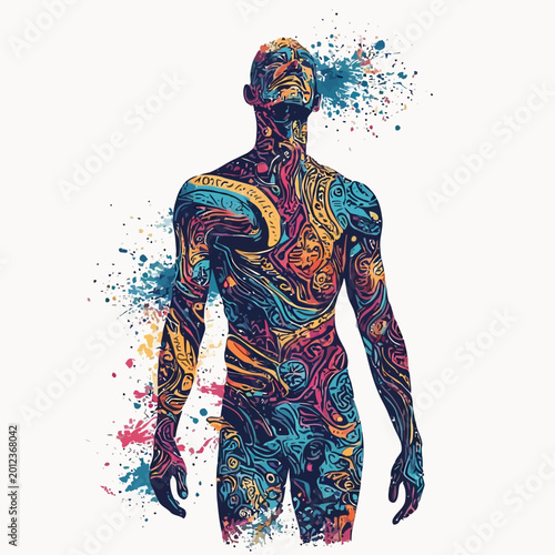 Abstract Human Body Design Very Cool