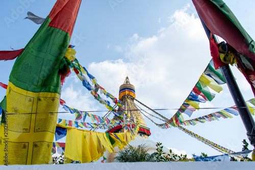 Foto Buddhist prayer flags
