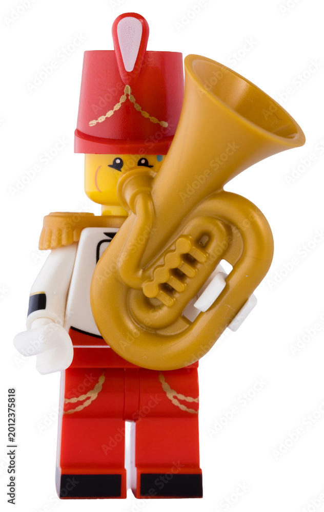 Fototapeta premium Dortmund - Deutschland 6. Mai 2026 - Lego Minifigure Musiker mit Tuba