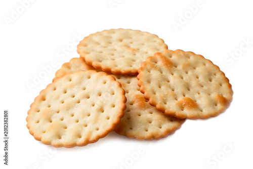Crispy salted crackers and ...