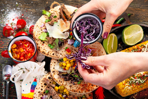 Obraz na plátne Mexican cuisine concept.