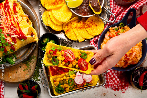 Konstfotografi Mexican cuisine concept
