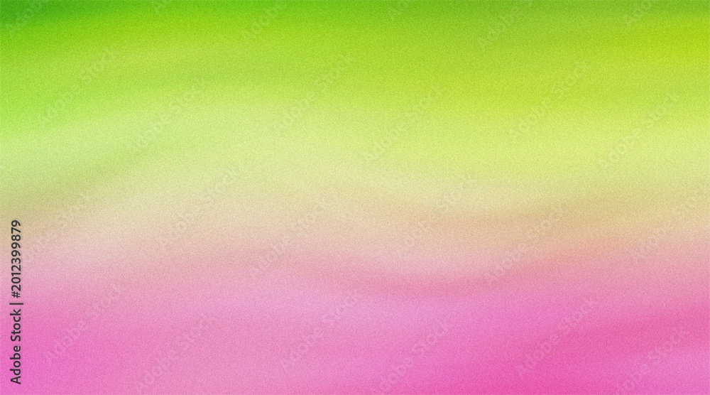 Obraz premium Pastel gradient background with soft lime green and pink hues featuring grainy film texture.