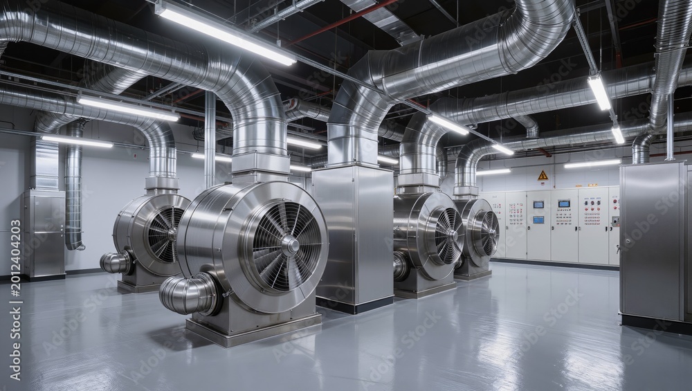 Fototapeta premium Industrial ventilation system