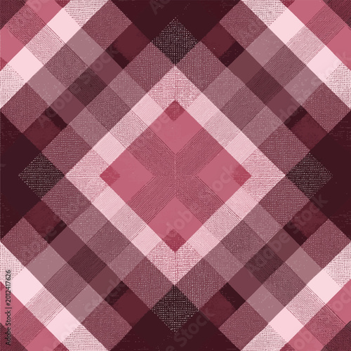 Red and Pink Plaid Pattern