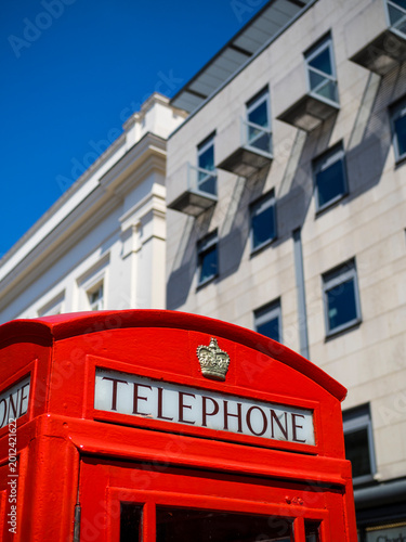 Red Telephone Box, Covent Garden, London, England, UK.