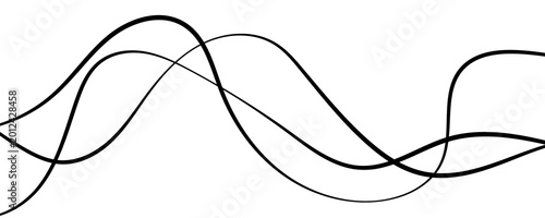 Foto Abstract wavy lines illustration