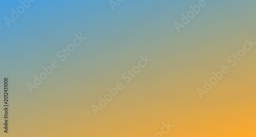 Foto Smooth gradient transition from blue to orange