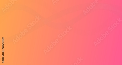 Cuadro en lienzo Faint ghostly wave bands in pink and orange gradient