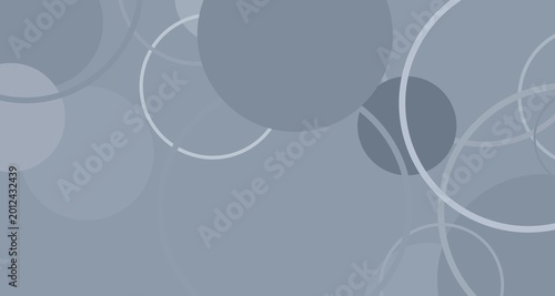 Bold chunky overlapping circles in silver and pale grey tones