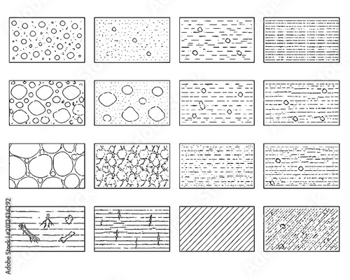 Stone Brick Wall Seamless Pattern Set Vector Texture Collection