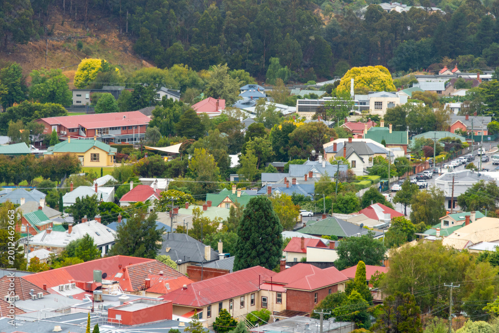Fototapeta premium Residential Houses in Hobart - Australia