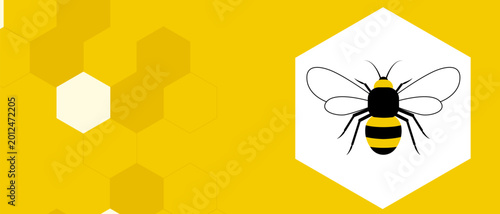 Honeycomb and flying bee background. A bee flying pattern. Background bee flying honeycomb. Flying Bees Creating Honey Pattern Background. Busy Flying Bees on a Golden Yellow Background with Honeycomb