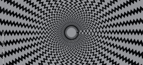 Quadro su tela A monochrome geometrical graphic pattern
